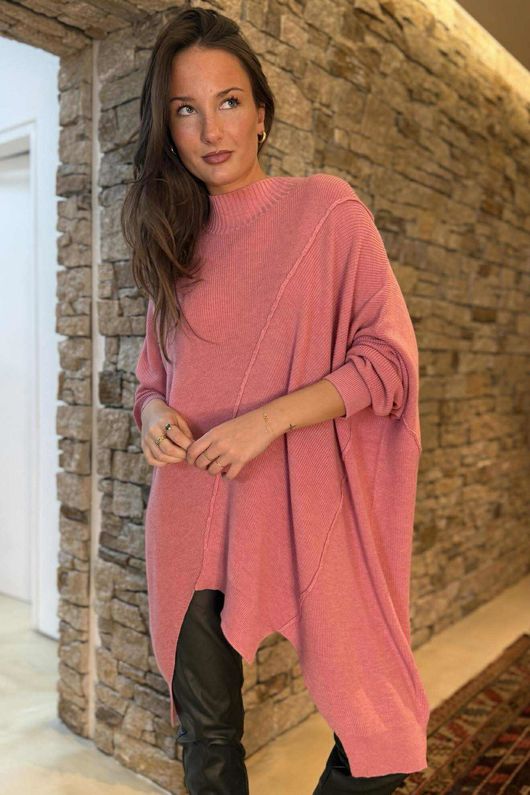 Paloma Oversized Grunge Knit Indian Rose /20 =